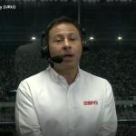 Comentarista da ESPN se emociona em transmissão de goleada do Atlético: 'Meu filho'