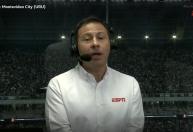 Comentarista da ESPN se emociona em transmissão de goleada do Atlético: 'Meu filho'