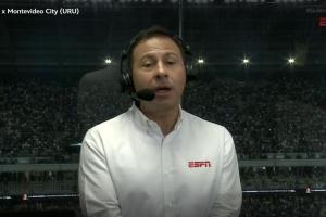 Comentarista da ESPN se emociona em transmissão de goleada do Atlético: 'Meu filho'
