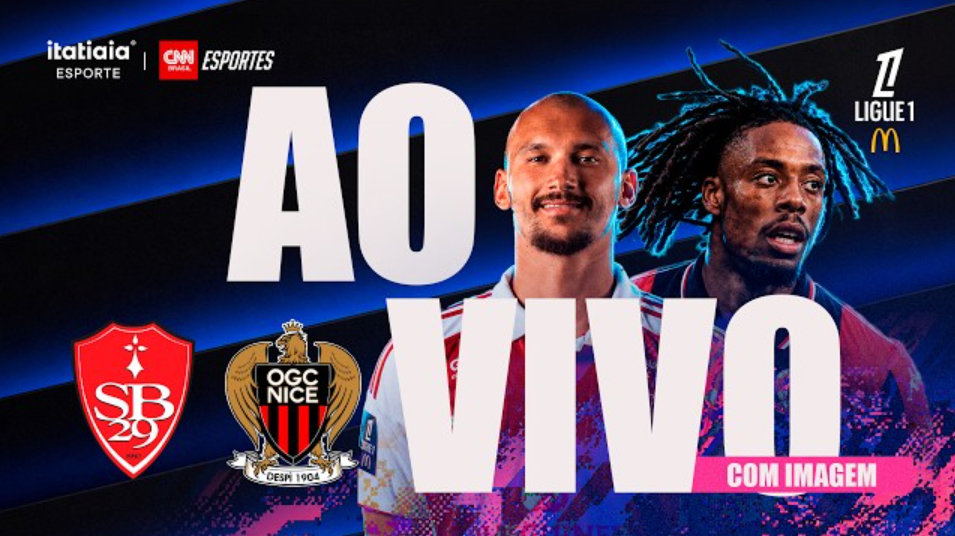 Brest x Nice: assista, ao vivo e com imagens, à partida pela Ligue 1