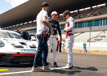 Pipo Massa, filho de Felipe Massa, e o pai