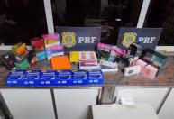 PRF apreende carga de produtos importados sem nota fiscal na BR-381