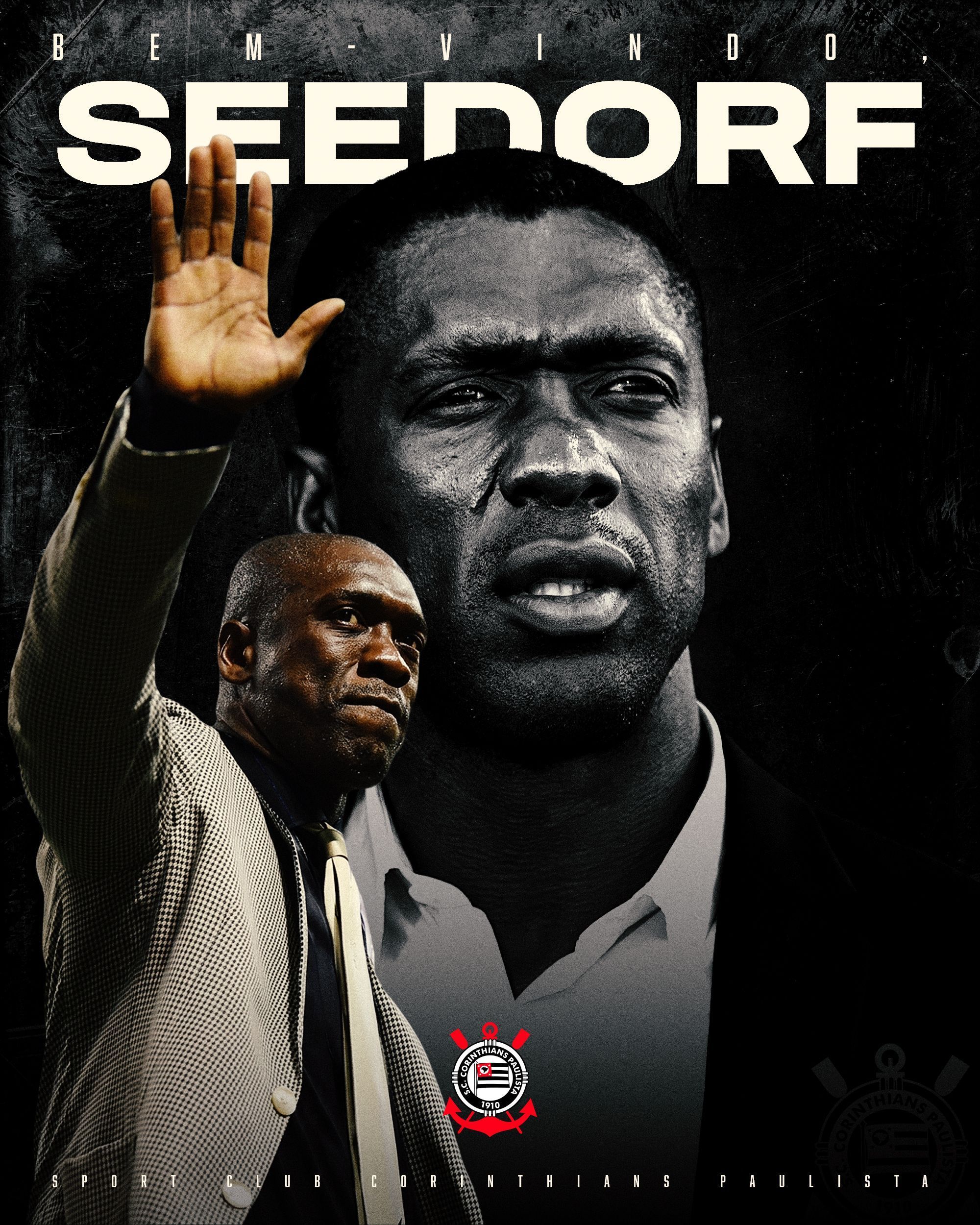 Seedorf celebra 'enorme responsabilidade' de dirigir o Corinthians: 'Dar tudo de mim'