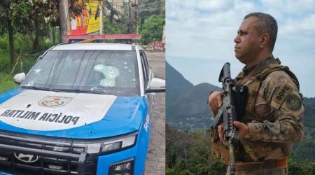 O subtenente Gláucio Marcelo, do Bope, morreu após ser baleado na ocorrência