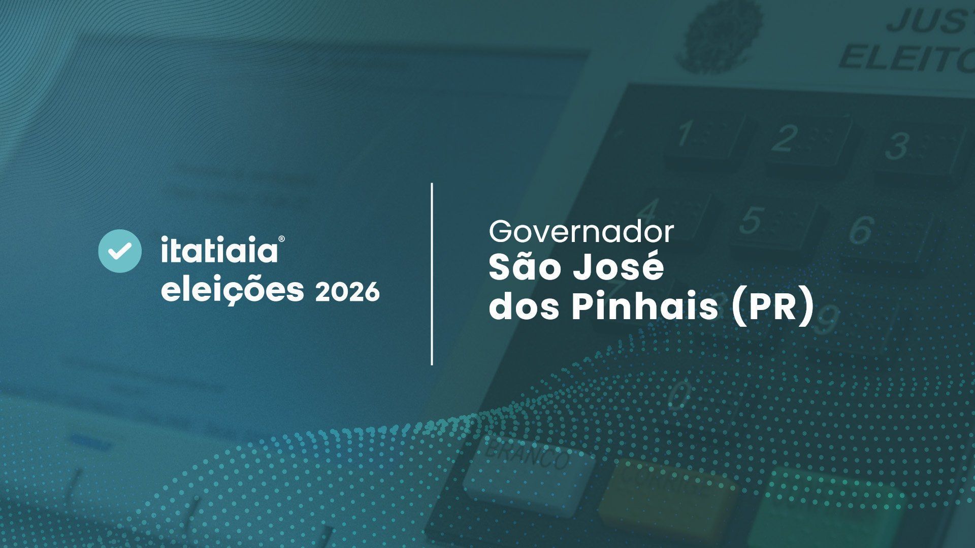 Sergio Moro é o mais votado para o governo em São José dos Pinhais (PR)