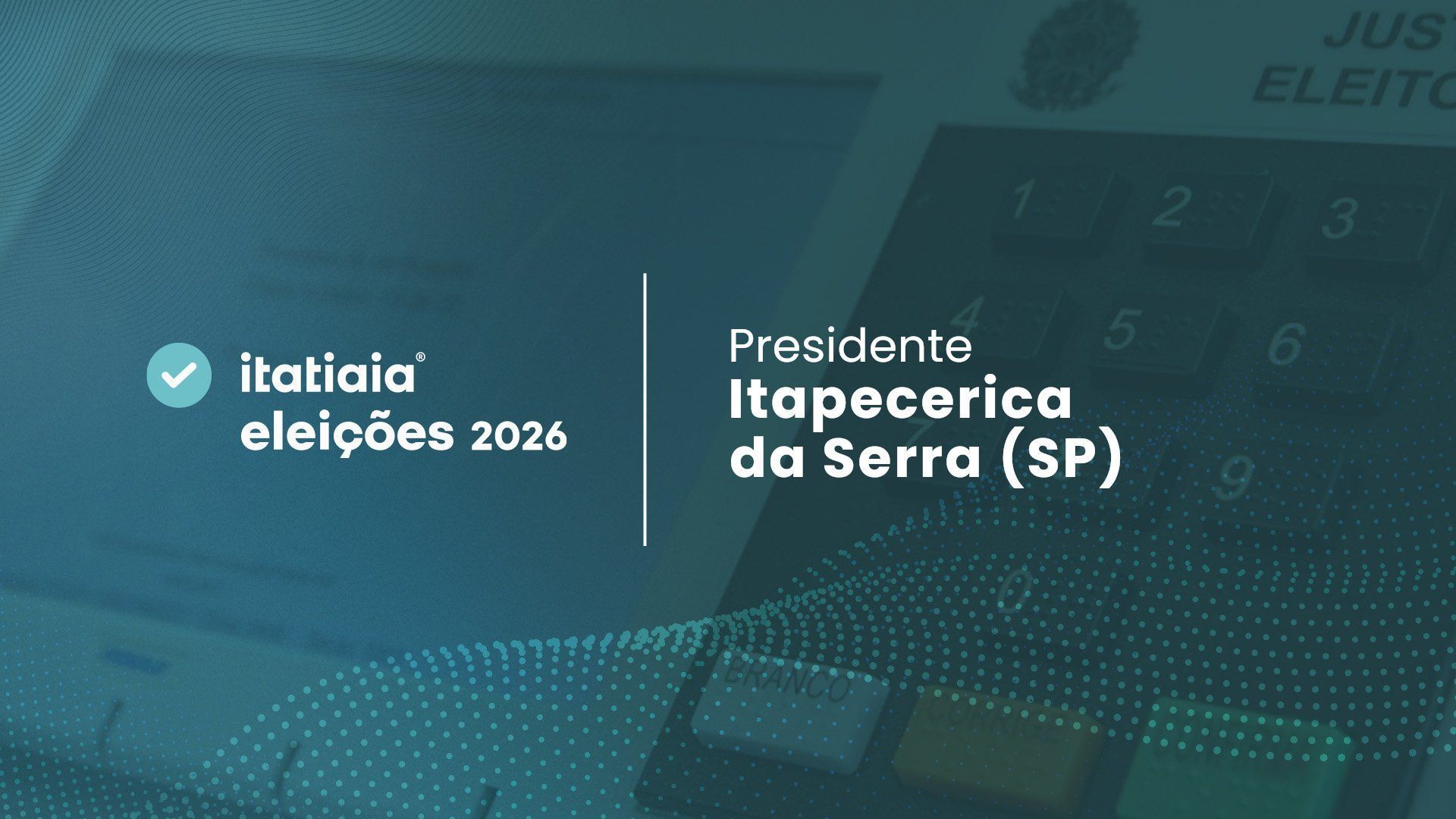 Eleições 2026 em Itapecerica da Serra (SP): acompanhe a apuração dos votos do 2º turno para presidente ao vivo