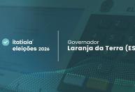 Eleições 2026 em Laranja da Terra: acompanhe a apuração do 2º turno para governador do Espírito Santo ao vivo
