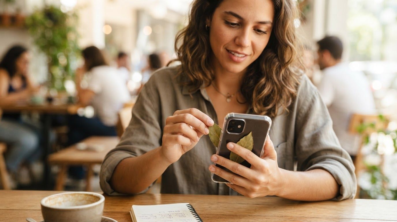 Por que colocar folha de laurel no celular virou tendência e o que a ciência diz